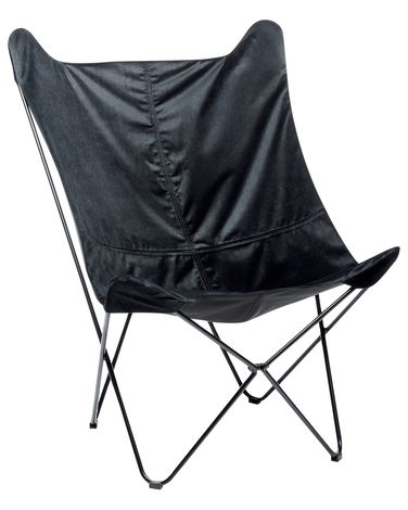 Fauteuil NYBRO Velours Noir