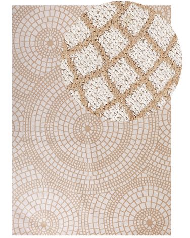 Rug ARIBA White Beige 160 x 230 cm Jute