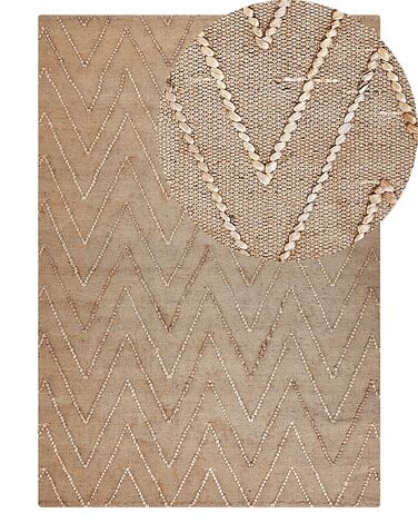 Rug DADAY Beige 140 x 200 cm Jute