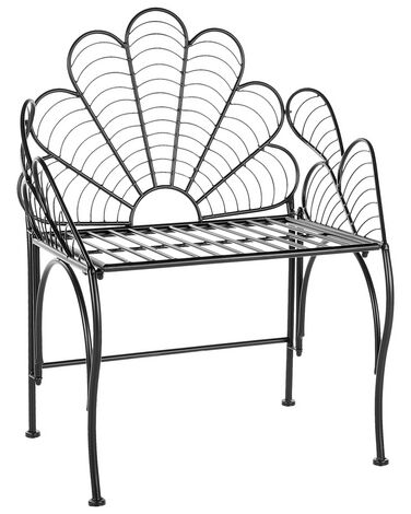 Garden Chair LIGURIA Metal Black
