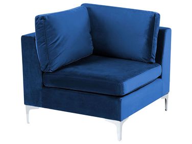 Hoekmodule EVJA Fluweel Marineblauw