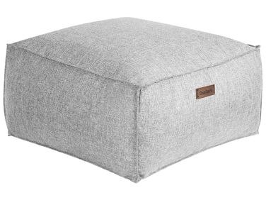 Pouffe BOULDER Fabric Grey