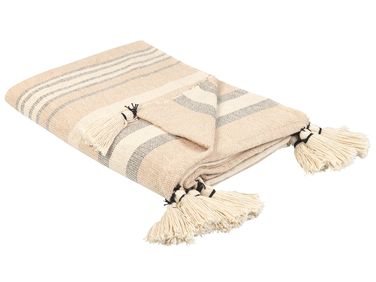 Couverture YARSELI Coton 130 x 170 cm Beige