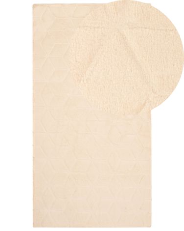 Faux Fur Rug THATTA Beige 80 x 150 cm