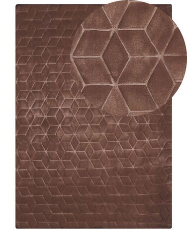 Faux Fur Rug THATTA Brown 160 x 230 cm