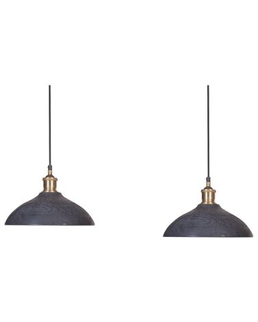 Hanglamp CHEYYAR Mangohout Zwart
