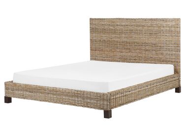 Bed Rattan SALBRIS 160 x 200 cm (EU King Size) Natural