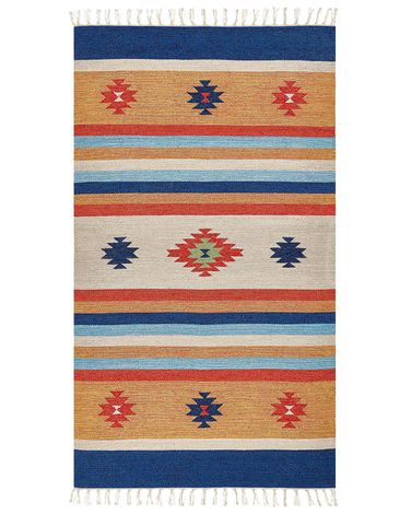 Rug TARONIK Multicolour 80 x 150 cm Cotton Kilim