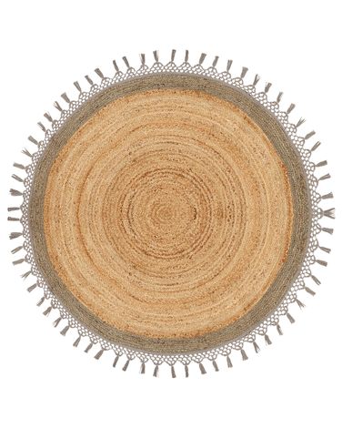 Rug MARTS Grey ø 140 cm Jute
