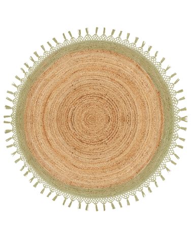 Rug MARTS Green ø 140 cm Jute