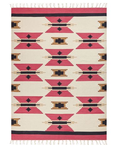 Rug GARNI Multicolour 200 x 300 cm Cotton Kilim