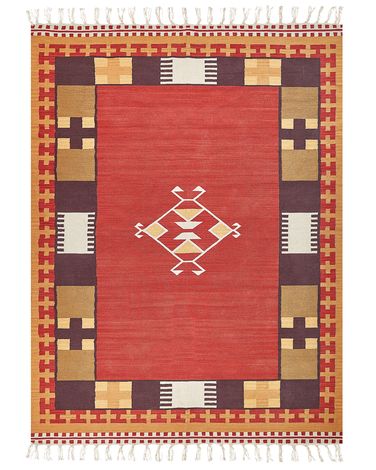 Rug PARAKAR Multicolour 160 x 230 cm Cotton Kilim