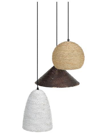 Hanglamp ENDRICK Wicker Natuurlijk Wit Bruin