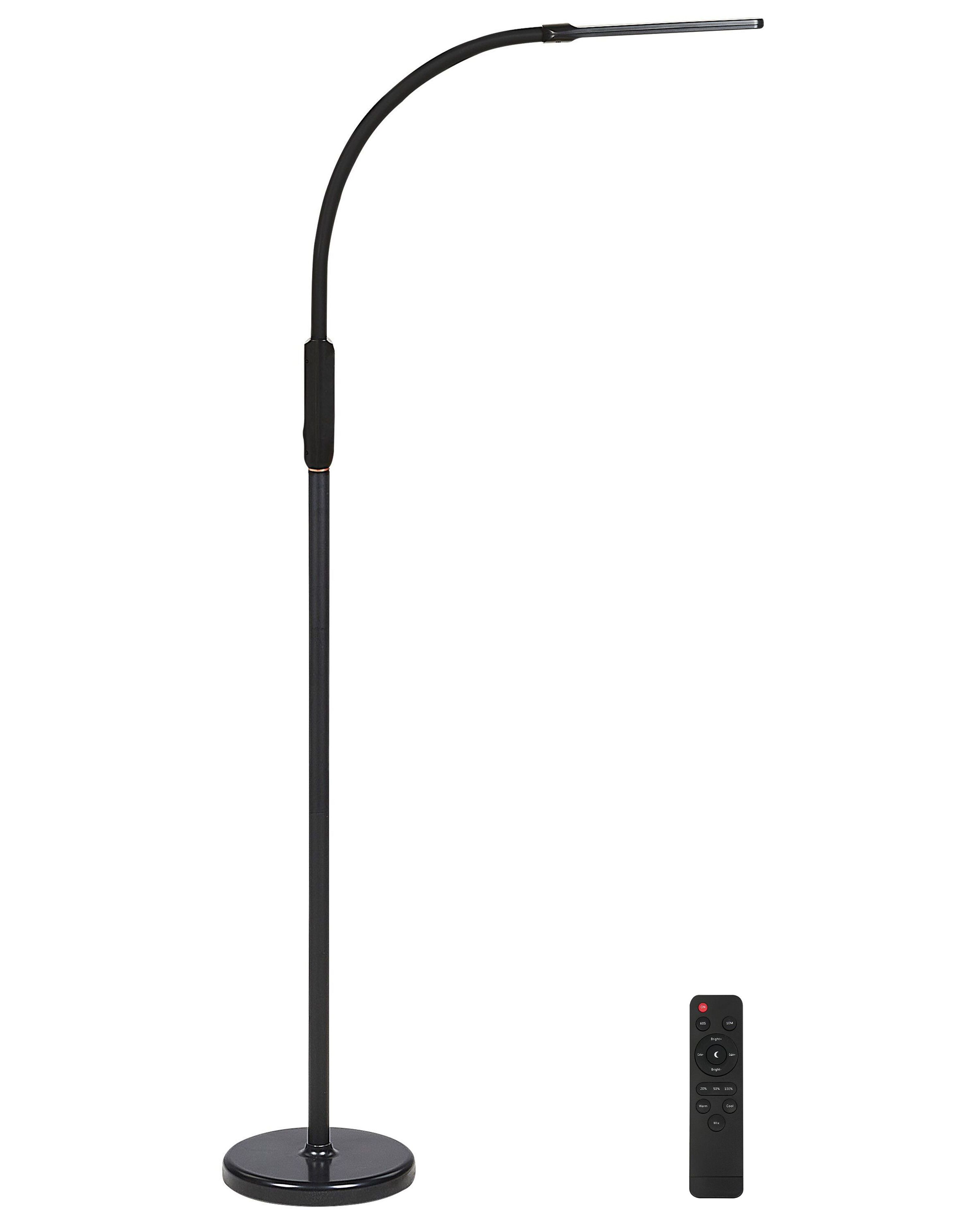 Lampadaire et lampe à pince LED modulable APUS Avec télécommande Avec variateur Métal Noir