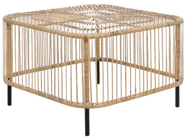 Garden Coffee Table CESENATICO 67 cm 67 cm Rattan Natural
