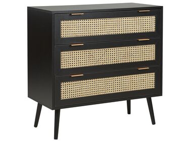 3 Drawer Chest OPOCO Black