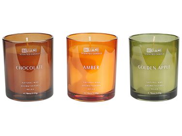 Set van 3 geurkaarsen SHEER JOY Soja wax Fruitige geurnoten Frisse geurnoten