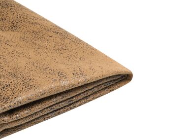 Revêtement de cadre de lit Cuir PU FITOU 140 x 200 cm Marron