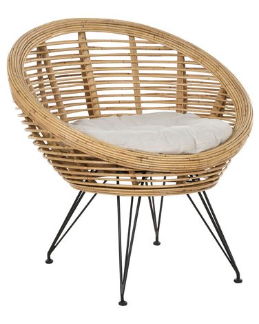 Chaise de jardin MARATEA Rotin Naturel