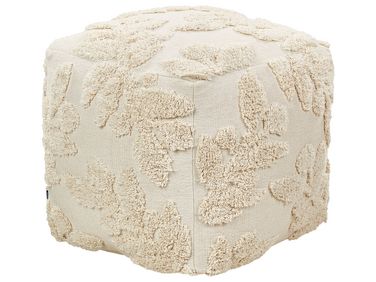 Poef Getuft MULTAN Katoen Beige