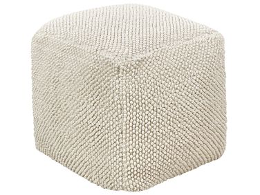 Pouf JOARA Coton Beige