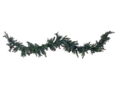 Kerstguirlande LED WHITEHORN 180 cm Donkergroen
