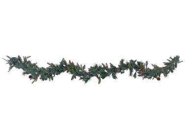 Guirlande de Noël LED WHITEHORN 270 cm Vert foncé