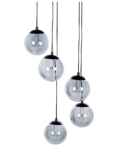 Lampe suspension NOEL Verre Noir