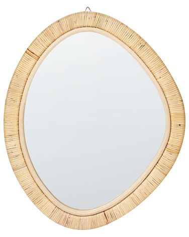 Wall Mirror ZAATARI 50 cm 60 cm Rattan Natural