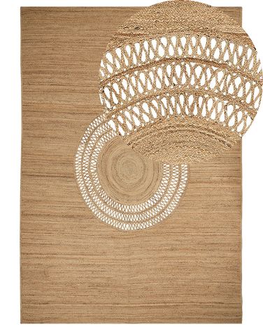 Rug BOGAZOREN Beige 160 x 230 cm Jute