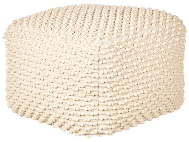 Poef KINGRI Katoen Lichtbeige