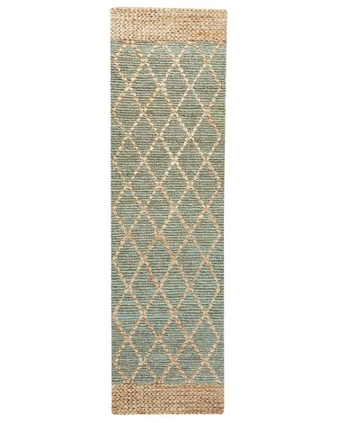 Rug TELLIKAYA Green 80 x 300 cm Jute