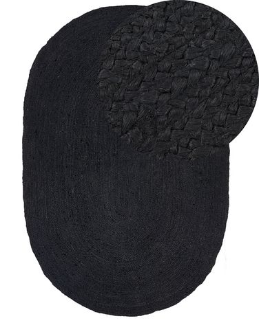 Rug DEMIRCI Black 160 x 230 cm Jute