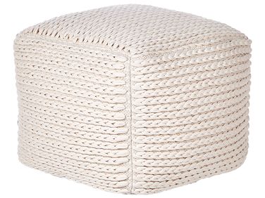 Pouf DAMAN Coton Beige clair
