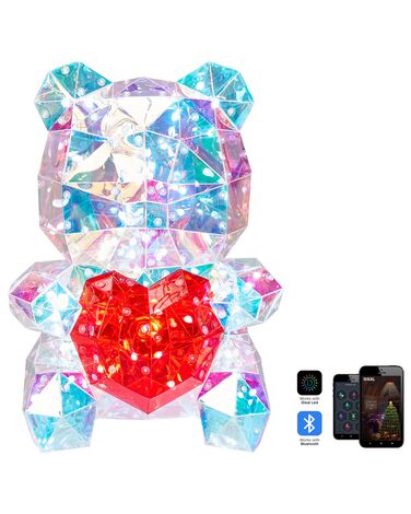 LED decoratie Teddybeer RIGEL met app Meerkleurig