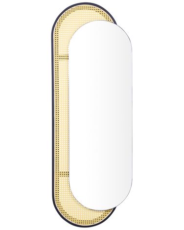 Wall Mirror CREIL 51 cm 143 cm PE Rattan Natural