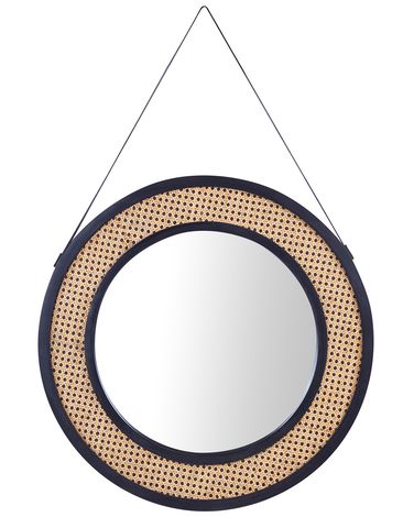 Wall Mirror CAMBRAI 70 cm 104 cm Rattan Natural