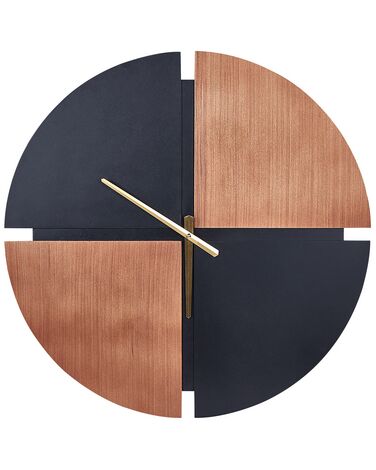 Horloge murale ARAMON 60 cm Marron/noir