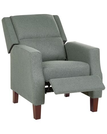 Fauteuil inclinable EGERSUND Repose-pieds inclus Tissu Vert clair