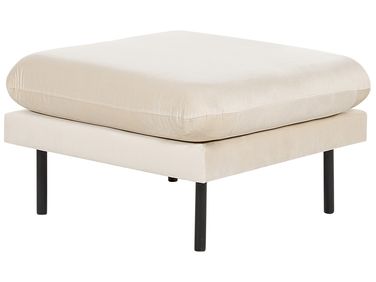 Ottomaan VINTERBRO Fluweel Lichtbeige