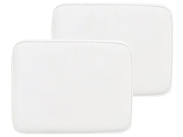 Lot de 2 coussins pour chaises de jardin FIJI 29 x 38 cm Blanc cassé