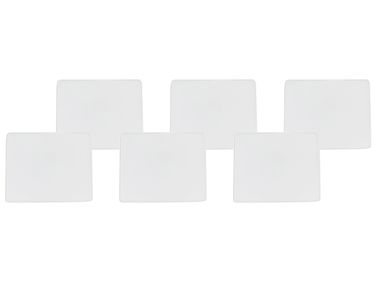 Lot de 6 coussins pour chaises de jardin TOLVE 39 x 31 cm Blanc cassé