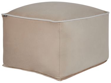 Pouf DAREYN Velours Beige sable