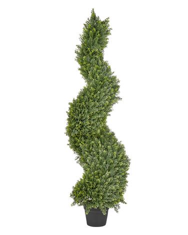 Kunstplant CYPRESS SPIRAL TREE 126 cm Groen