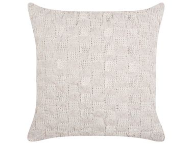Throw Cushion BASALIM 45 x 45 cm Beige Solid
