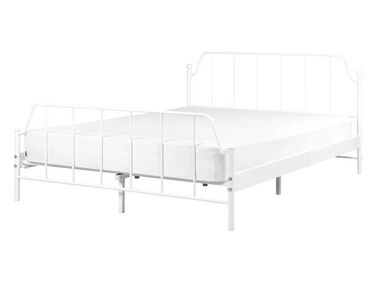 Bed Metal MAURESSAC 140 x 200 cm (EU Double) White