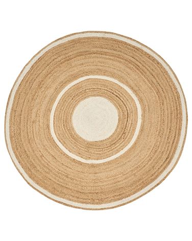 Rug HALFELI Beige ø 140 cm Jute