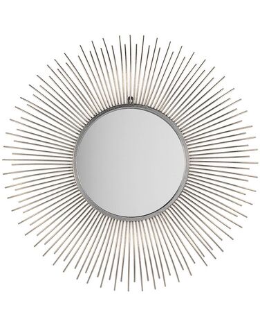 Wall Mirror CILLY 80 cm 80 cm Metal Silver