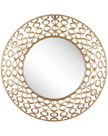 Wall Mirror BOURDON 80 cm 80 cm Metal Gold