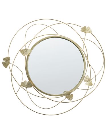 Miroir ANGLET 46 cm 49 cm Métal Doré